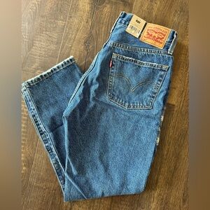 Levi’s 501 Original Cropped 

Dark Indigo Deconstructed
